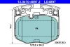 Колодки гальмівні (передні) BMW 3 (G20) 18-/5 (G30/F90)/7 (G11/G12) 15- (Brembo) Ceramic 13.0470-4897.2 ATE 13-0470-4897-2 (фото 1)