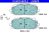 Колодки гальмівні (передні) Audi A4/A5/Q5/Q7 15-/ A6/A7/A8/Q3/Q8/VW Touareg 17- (Akebono) Ceramic 13.0470-5678.2 ATE 13-0470-5678-2 (фото 1)