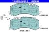 Колодки гальмівні (передні) Audi A6/A7/A8/Q7/Q8/VW Touareg 17- (Akebono) 13.0470-5692.2 ATE 13-0470-5692-2 (фото 1)