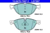 Колодки гальмівні (передні) BMW 5 (F07/F10/F11) 09-17/6 (F06/F13) 11-18/7 (F01/F02/F03/F04) 08-15 (Ate) Ceramic 13.0470-7267.2 ATE 13-0470-7267-2 (фото 1)