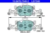 Колодки гальмівні (передні) BMW 3 (G20/G80) 18-/X5 (G05/F95) 18-/7 (G11/G12) 15- (Ate) Ceramic 13.0470-7345.2 ATE 13-0470-7345-2 (фото 1)