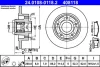 Диск гальмівний (задній) Renault Megane III/Scenic III 08- (260x8)(з підшипником)(+ABS) 24.0108-0118.2 ATE 24-0108-0118-2 (фото 1)