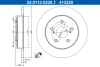Диск гальмівний (задній) Toyota Camry 2.0-3.5 16V 17-/Lexus ES 2.5 18- (281x12) 24.0112-0228.1 ATE 24-0112-0228-1 (фото 1)