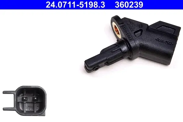 Датчик ABS (передній) Ford Focus II/Volvo S40/V50 03-12 24.0711-5198.3 ATE 24-0711-5198-3 (фото 1)