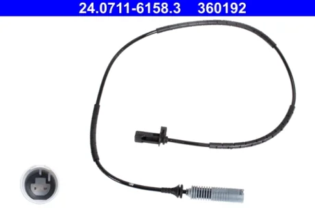 Датчик ABS (задній) BMW 1 (E81/E87)/3 (E90/E91) 04-11 24.0711-6158.3 ATE 24-0711-6158-3
