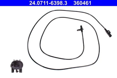 Датчик ABS (задній) MB Sprinter/VW Crafter 06- (L) (L=1830mm) 24.0711-6398.3 ATE 24-0711-6398-3