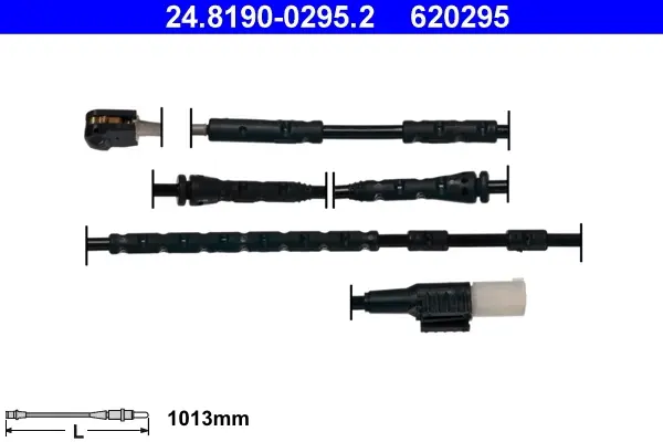 Датчик зносу гальмівних колодок (передніх) BMW Z4 (E89) 05-15 (L=1013mm) 24.8190-0295.2 ATE 24-8190-0295-2 (фото 1)