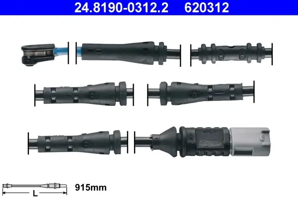 Датчик зносу гальмівних колодок (задніх) BMW 5 (F10)/6 (F12) 10- 24.8190-0312.2 ATE 24-8190-0312-2 (фото 1)