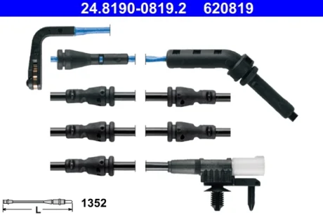 Датчик зносу гальмівних колодок (передніх) Land Rover Defender/Discovery/Range Rover 12- (L=989mm) 24.8190-0819.2 ATE 24-8190-0819-2