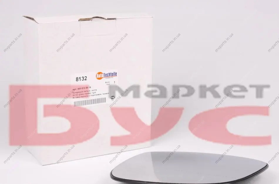 Скло дзеркала (з підігрівом) MB Vito (W639) 03- (R) (8132) 100 8132 AUTOTECHTEILE 100-8132 (фото 1)