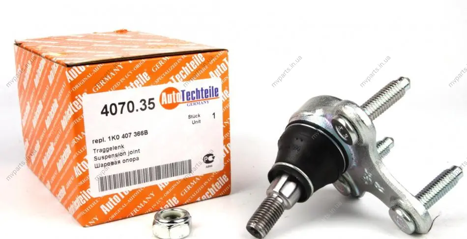 Опора кульова (передня/знизу/R) VW Caddy 03- (4070.35) 340 7035 AUTOTECHTEILE 340-7035 (фото 1)