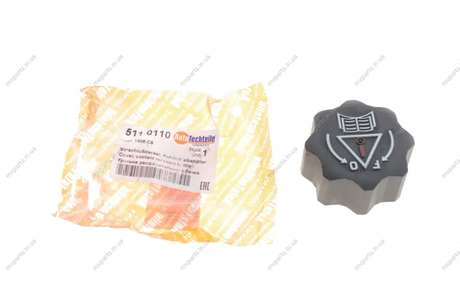 Кришка бачка розширювального Citroen Jumpy/Fiat Scudo/Peugeot Expert 1.9/2.0 JTD 98-06 511 0110 AUTOTECHTEILE 511-0110 (фото 1)