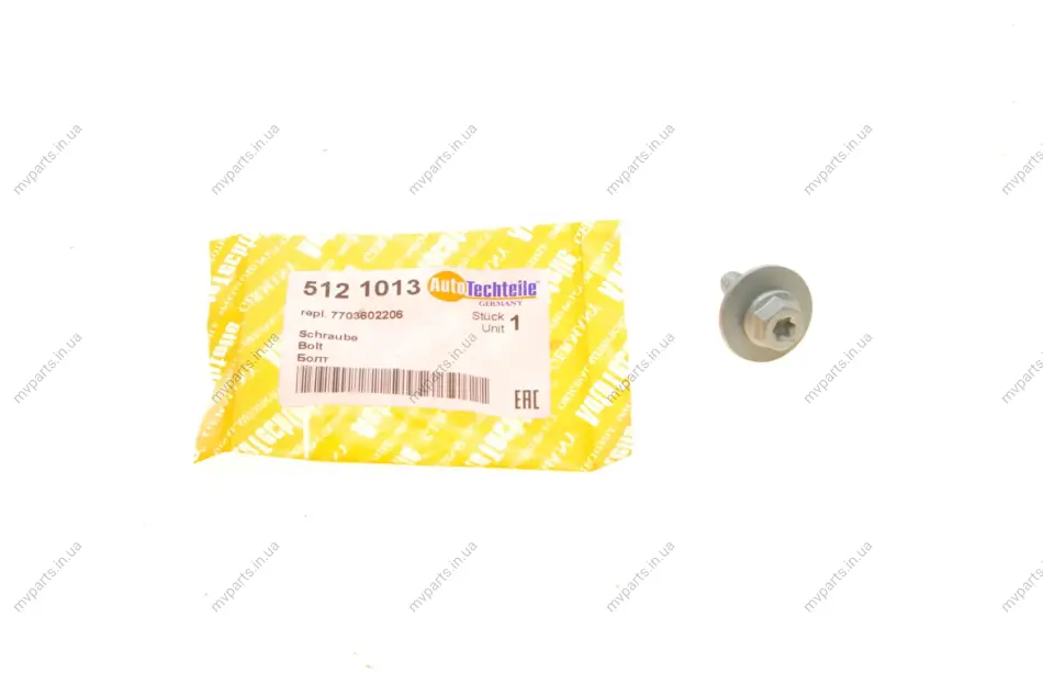 Болт (M6x1x26mm) 512 1013 AUTOTECHTEILE 512-1013 (фото 1)