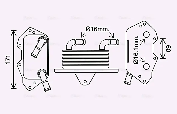 Радіатор масляний VAG (вир-во AVA) AVA COOLING AI3404 (фото 1)
