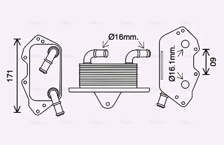 Радіатор масляний VAG (вир-во AVA) AVA COOLING AI3404