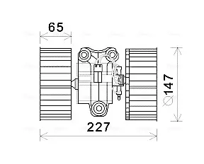 Вентилятор салону BMW 5 (вир-во AVA) AVA COOLING BW8470 (фото 1)