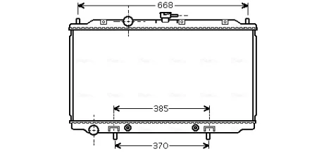 Радіатор охолодження NISSAN PRIMERA (P12, W12) (02-) (вир-во AVA) AVA COOLING DNA2218