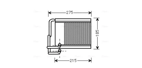Радіатор обігрівача HYUNAI I30 (вир-во AVA) AVA COOLING HY6213
