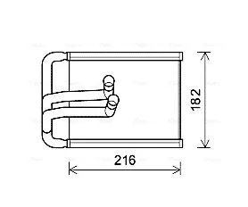 Радіатор обігрівача HYUNDAI TUCSON (вир-во AVA) AVA COOLING HYA6254