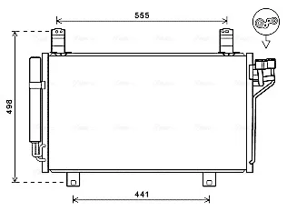 Радіатор кондиціонера MAZDA CX-5 (вир-во AVA) AVA COOLING MZ5264D