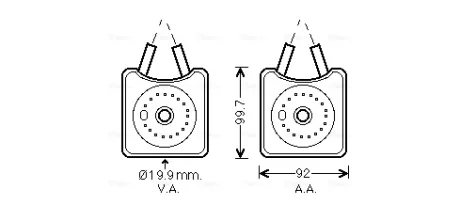 Радіатор масляний VARIOUS AUDI/VW/SKODA (AVA) AVA COOLING VN3215