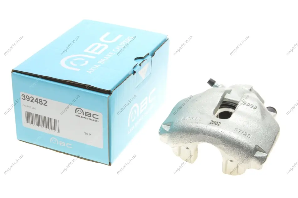 Супорт гальмівний (передній) (L) Audi A4/A6/Seat Exeo/Skoda Superb/VW Passat 94-13 (d=57mm) (Ate) Brake Calipers AXIA 392482 (фото 1)