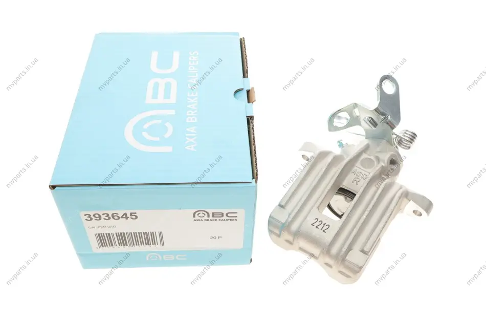 Супорт гальмівний (задній) (R) VW Golf V/VI 03- (d=38mm) (Trw) Brake Calipers AXIA 393645 (фото 1)