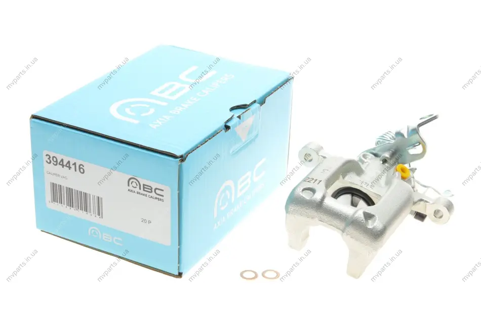 Супорт гальмівний (задній) (L) Audi A3/VW Golf VI/Skoda Octavia II 03-16 (d=38mm) (Bosch) Brake Calipers AXIA 394416 (фото 1)