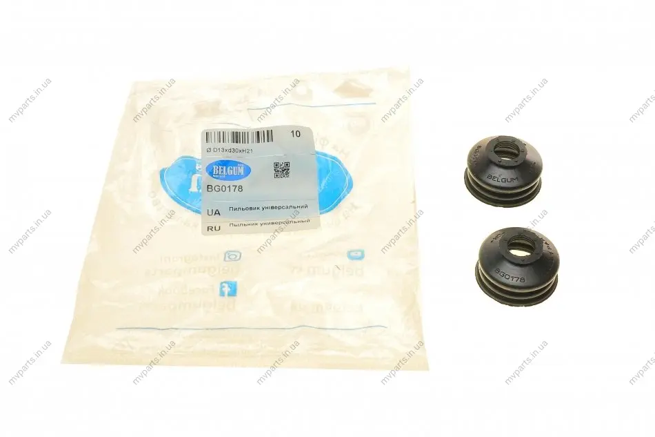 Пильовик опори кульовий рульового наконечника (30x18x21) BELGUM PARTS BG0178 (фото 1)