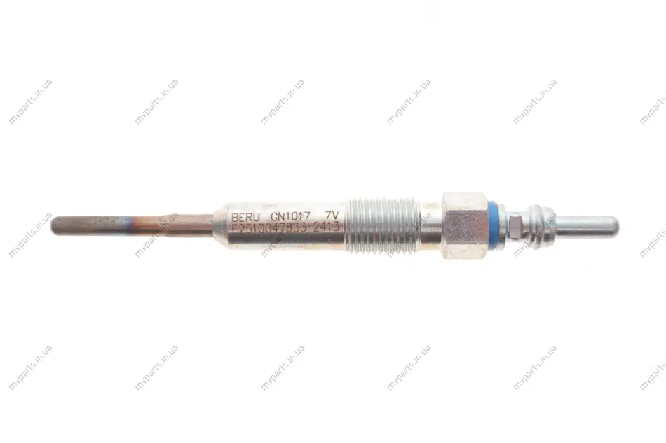 Свічка розжарювання VW T5 03-09/Crafter 2.5 TDI 06-13 (7V) (M10x1mm) BERU GN1017 (фото 1)