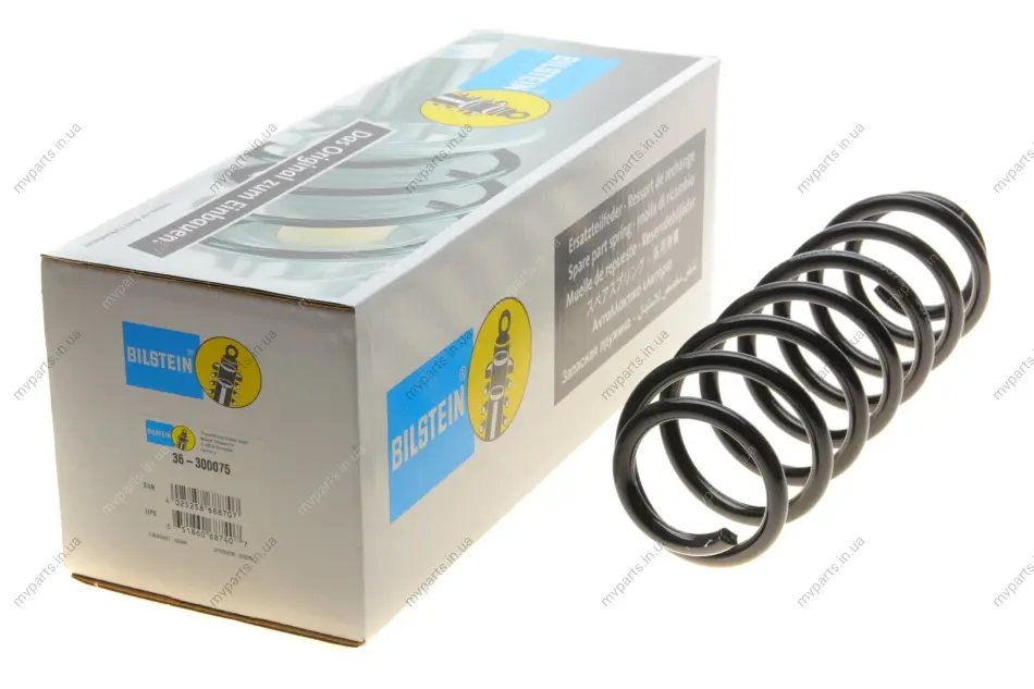 Пружина (задня) VW Polo 1.2-1.4/1.4-1.9TDI 01-09/Skoda Fabia 1.0-1.2TSI/1.2-1.4TDI 07- (B3) BILSTEIN 36-300075 (фото 1)
