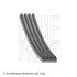 Ремінь генератора Fiat Doblo 1.4i 01-/Chevrolet Aveo 1.2 04-08/Matiz/Kaloz 0.8-1.0 05-/Spark 0.8 05- BLUE PRINT AD04R668 (фото 1)