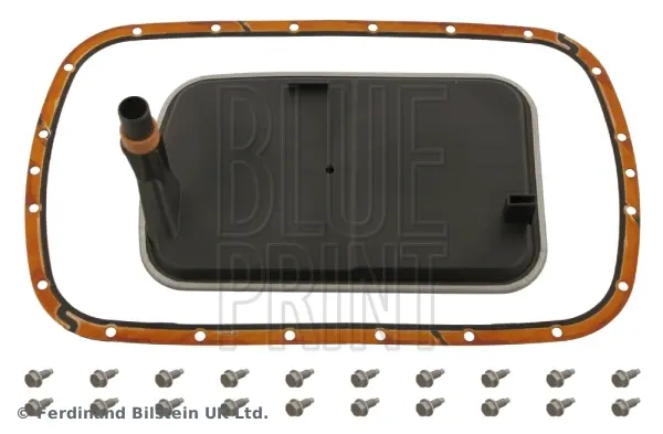 Фільтр АКПП BMW 3 (E46)/5 (E39)/X3 (E83) 2.5-3.0d (з прокладкою) (5 ступенів) BLUE PRINT ADB112131 (фото 1)
