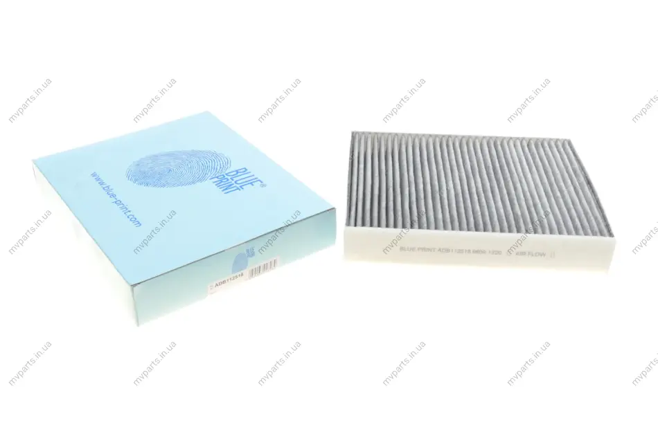 Фільтр салону BMW 3 (F30/F80) 1.6-4.0D 11- (вугільний) BLUE PRINT ADB112518 (фото 1)