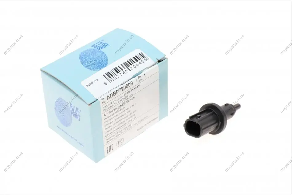 Датчик температури впуску повітря Honda Accord/Civic/CR-V/Jazz 1.2-2.4 16V 01-12 BLUE PRINT ADBP720009 (фото 1)