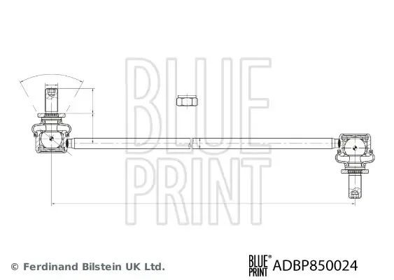 Тяга стабілізатора (переднього) Lexus UX/Toyota C-HR/Corolla/Prius 15- BLUE PRINT ADBP850024 (фото 1)