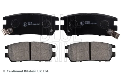 Колодки гальмівні задні дискові Mitsubishi (вир-во Blue Print) BLUE PRINT ADC44243
