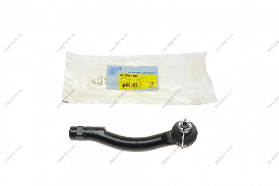 Наконечник тяги рульової (R) Hyundai Tucson 04-15 Kia Sportage 04-10 BLUE PRINT ADG087106 (фото 1)