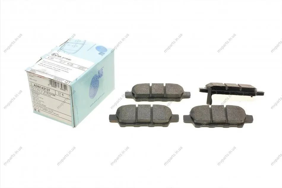Колодки гальмівні (задні) Renault Koleos/Nissan Juke/Qashqai/X-Trail/Suzuki 08- BLUE PRINT ADN142137 (фото 1)
