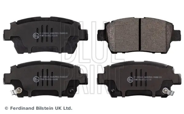 Колодки гальмівні (передні) Toyota Corolla 01-08/Prius 00-04/Yaris 99-05 BLUE PRINT ADT342105 (фото 1)