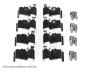 Планка супорта (заднього) прижимна (к-кт) Toyota Land Cruiser/Land Cruiser Prado 2.4-4.5 84- BLUE PRINT ADT348610 (фото 1)