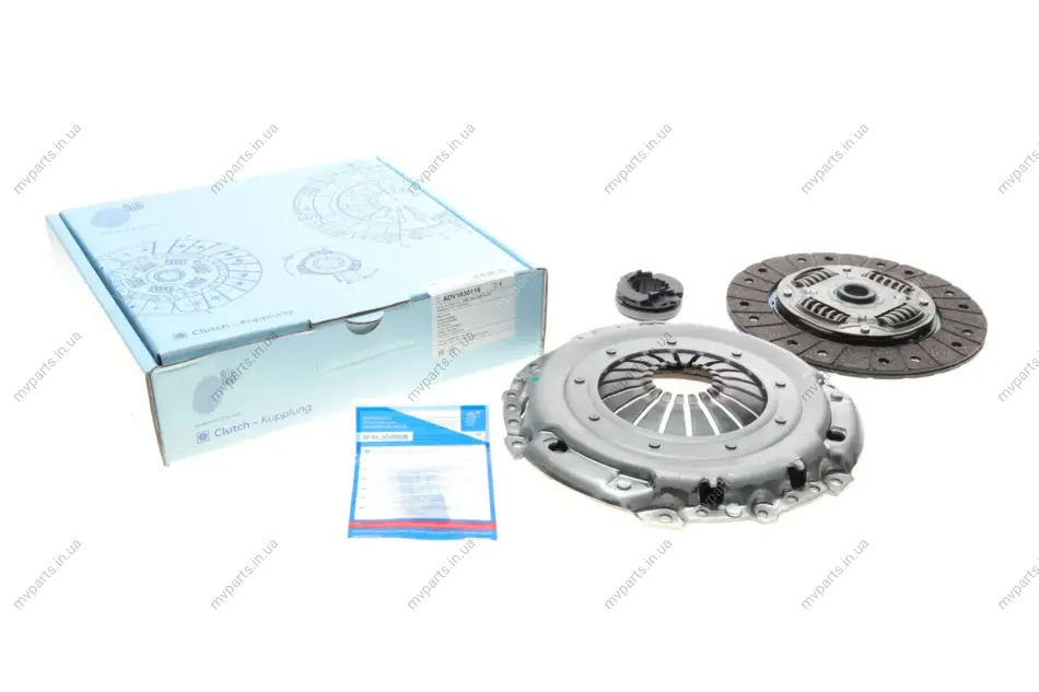 Комплект зчеплення VW Caddy 1.9TDI 03-12 (55kw) (+вижимний) (d=229mm) BLUE PRINT ADV1830116 (фото 1)