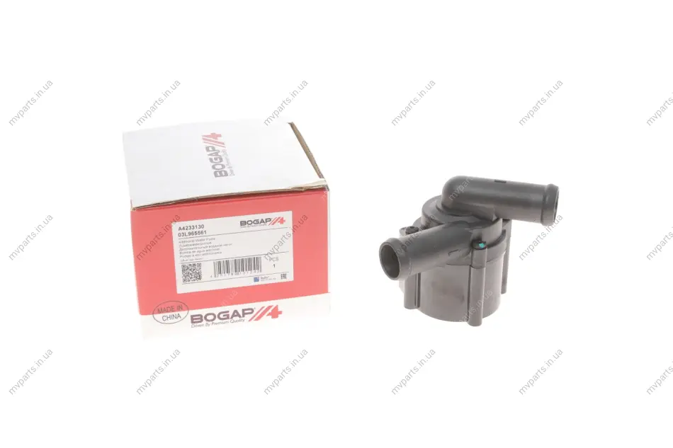 Насос системи охолодження (додатковий) Audi A4/A5/A6 1.8-2.0D 04- BOGAP A4233130 (фото 1)