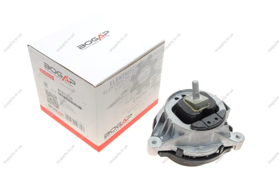 Подушка двигуна (L) BMW 1 (F20)/3 (F30/F80) 11-19 B37/B47/N20/N26/N47/N55 BOGAP B1911136 (фото 1)