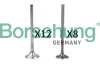 Клапан (впуск/випуск) Audi A4/A6/Skoda Octavia/Superb/VW Golf/Passat 1.8-3.0 -10 (к-кт) (OE VAG) BORSEHUNG Borsehung B18636 (фото 1)