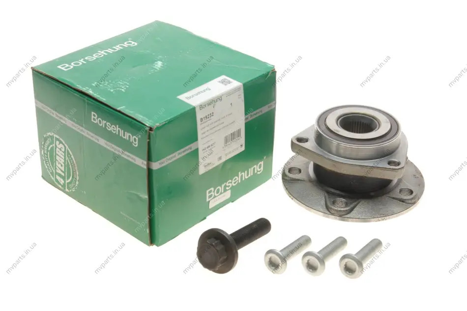Підшипник маточини (передньої) VW Caddy III 03-15/Golf V/VI 03-14 (3 болти) (OE VAG) BORSEHUNG Borsehung B19232 (фото 1)