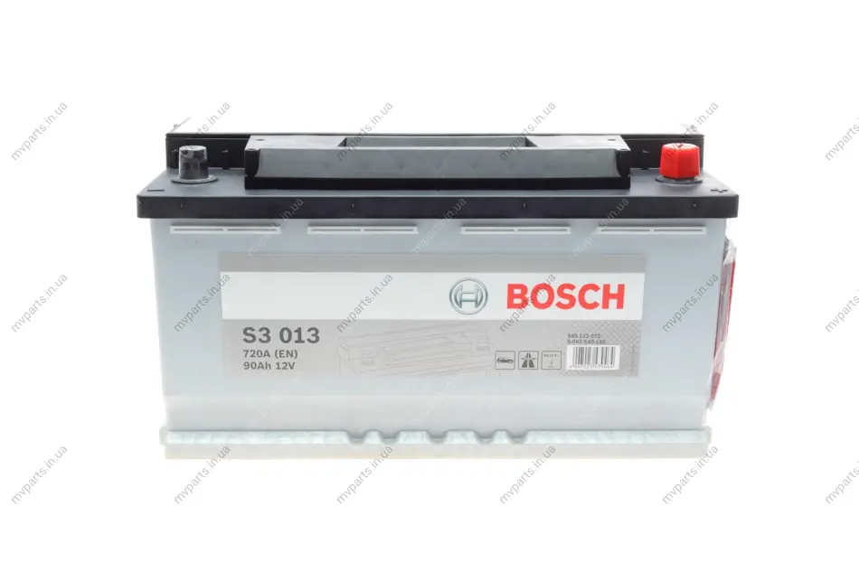 Акумуляторна батарея 90Ah/720A (353x175x190/+R) S3 0 092 S30 130 BOSCH 0-092-S30-130 (фото 1)