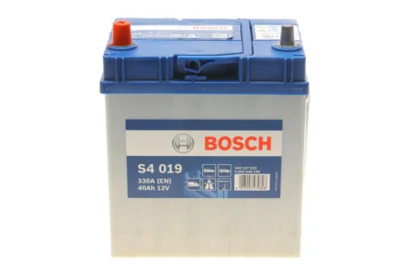 Акумуляторна батарея 40Ah/330A (187x127x227/+L/B00) Азія 0 092 S40 190 BOSCH 0-092-S40-190