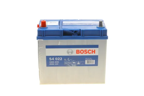 Акумуляторна батарея 45Ah/330A (238x129x227/+L/B00) S4 Азія 0 092 S40 220 BOSCH 0-092-S40-220
