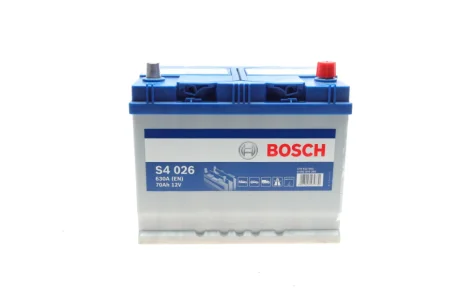 Акумуляторна батарея 70Ah/630A (261x175x220/+R) S4 Азія 0 092 S40 260 BOSCH 0-092-S40-260